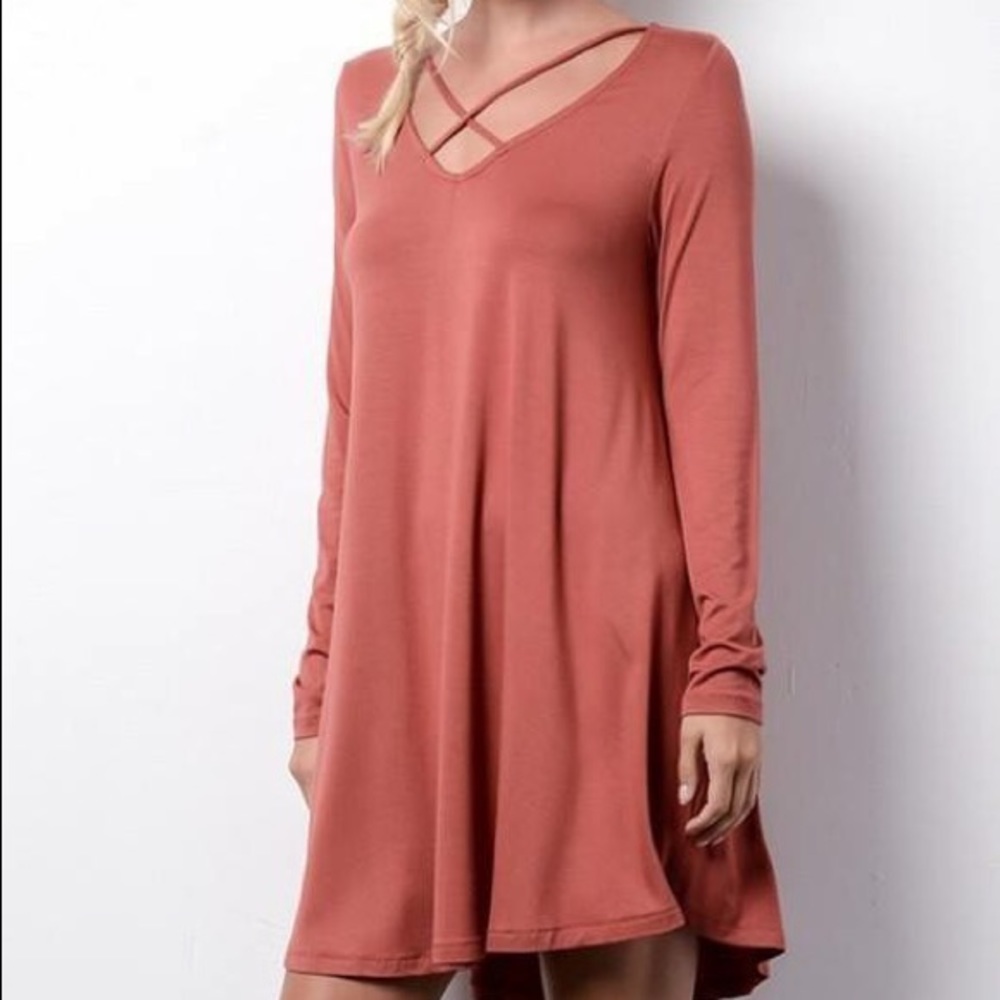 Cross Cross Swing Dress